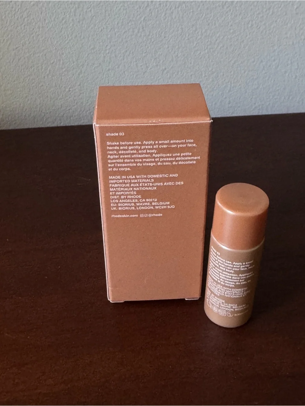 MINI Rhode Highlight Milk Shade 03 Liquid - Warm Tan NIB